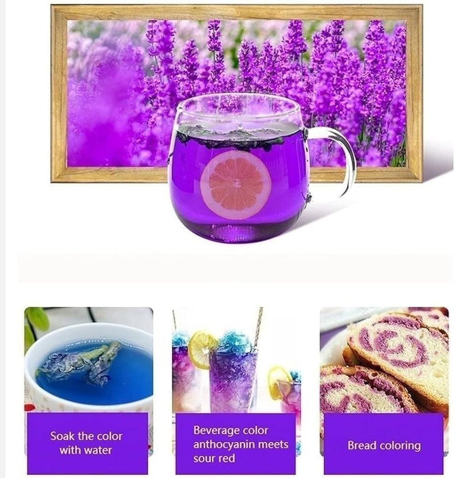 茶  Blue Tea BLUE TEA - Butterfly Pea Flower Tea - Plant-Based Tea Bags